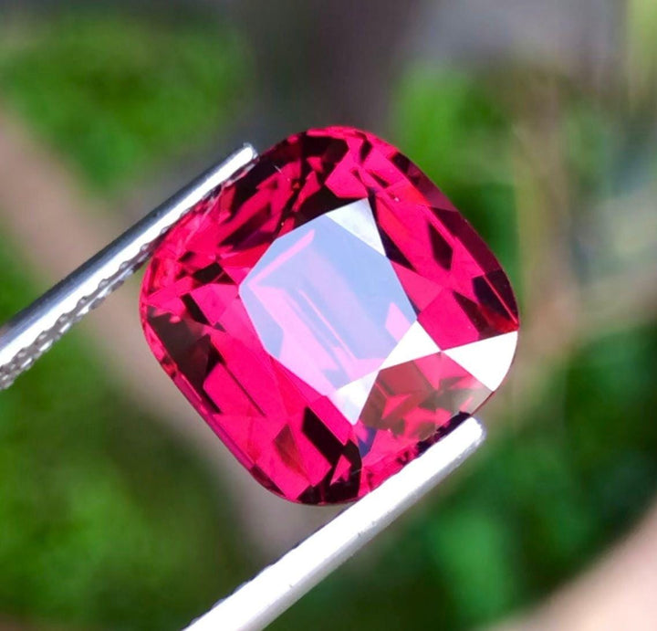 Certified Purple Red 7.05 Cts Rhodolite Garnet,Tanzanian Beauty For Collectors