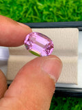 Natural Pink Kunzite Gemstone: Oval Faceted Loose Gem (11.15 CT)