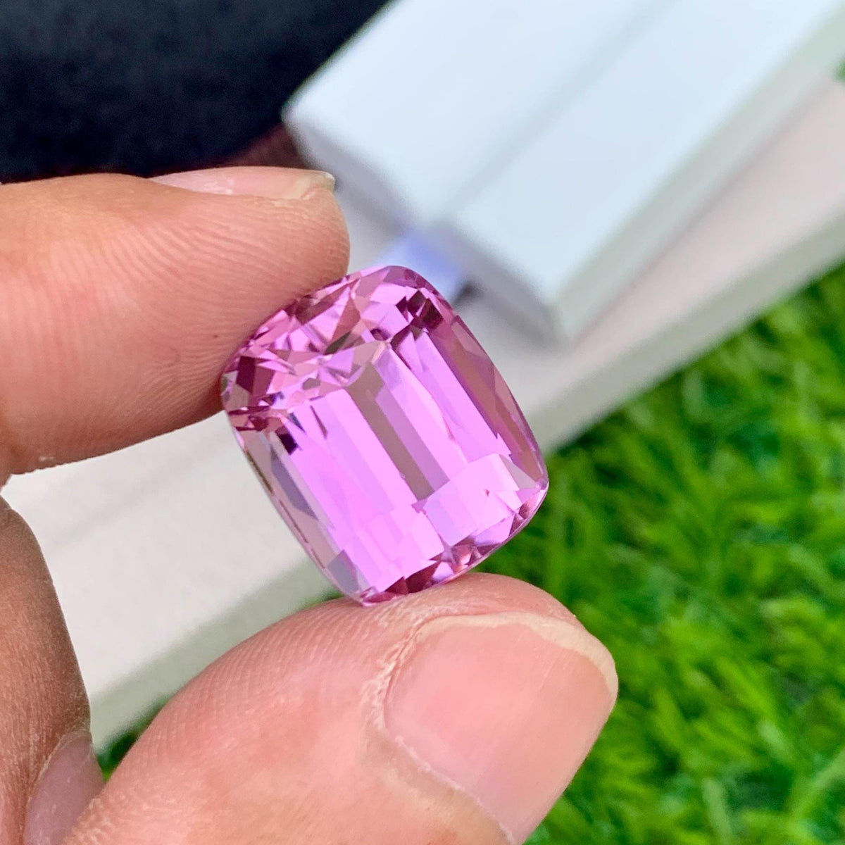 Pink Kunzite 19.45ct Cushion Cut – Elegant Afghan Gemstone