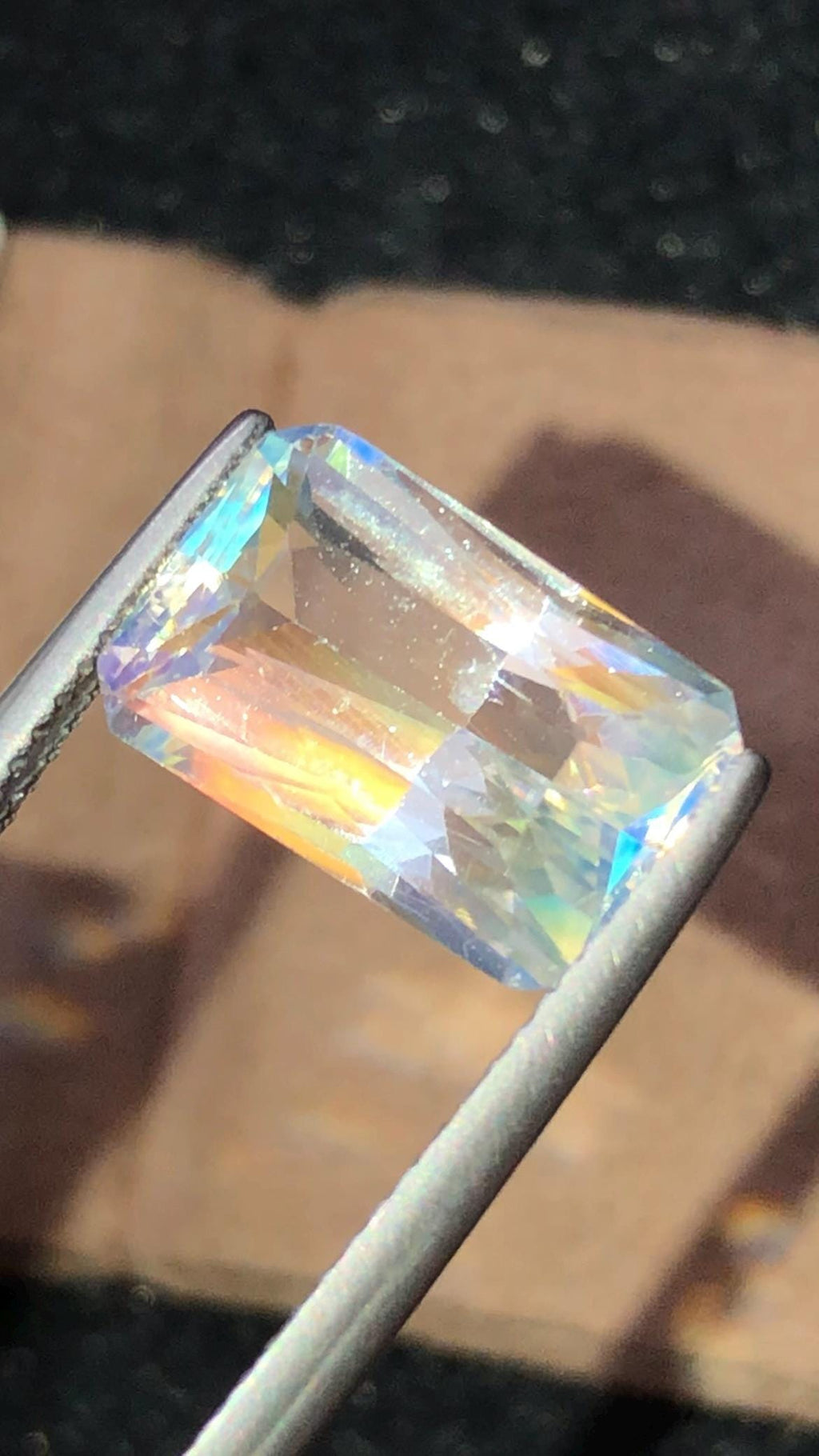 Rainbow Moonstone 4.51 Carat - Fancy Cut Gemstone From Madagascar