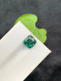 Bluish Green Tourmaline Loose Gemstone: Cushion Cut, 2.45 CT
