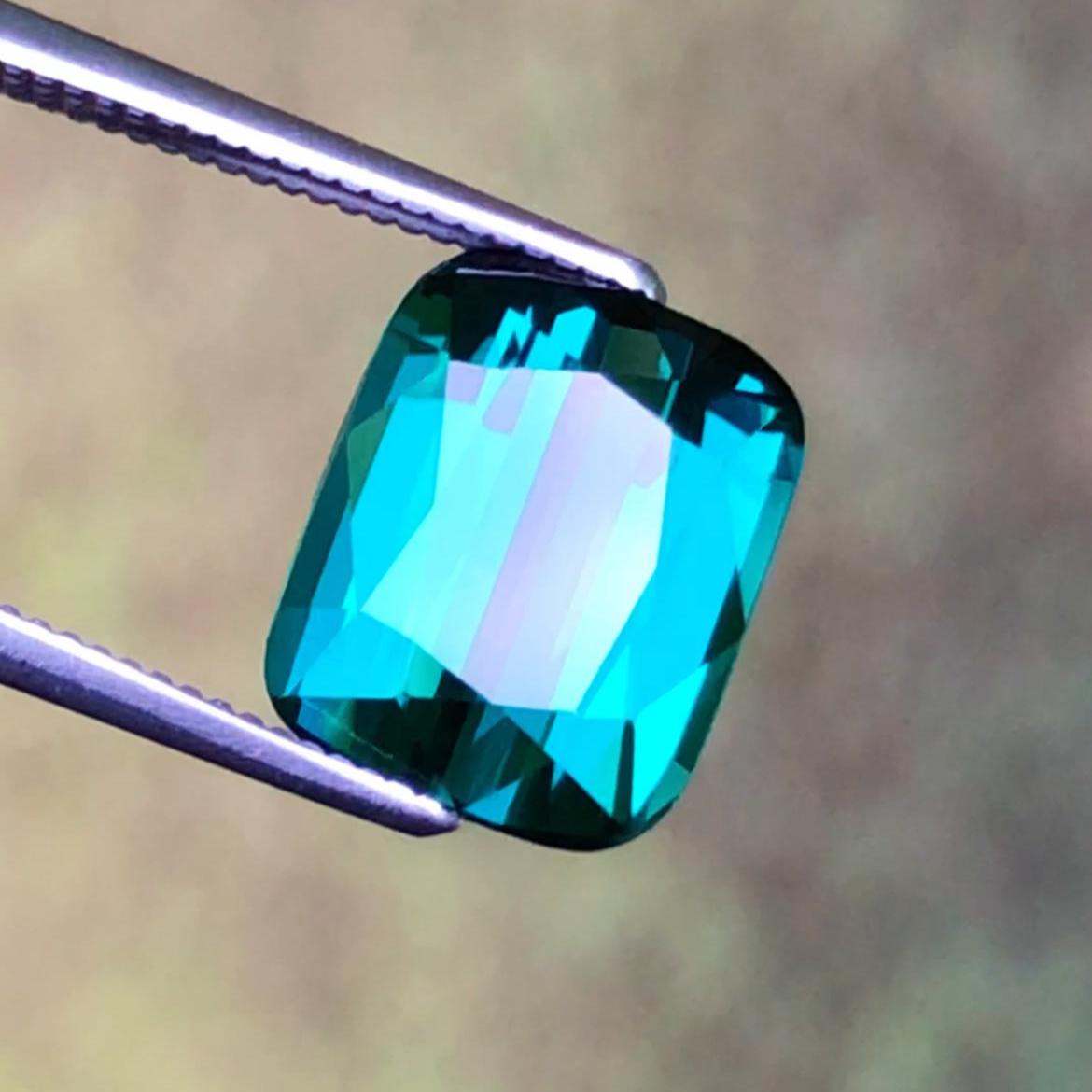 Blue Tourmaline 4.90 Carat Cushion Cut – Afghanistan Gemstone