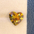 Heart Sphene Gemstone: 6.30 CT Greenish Yellow Titanite Stone