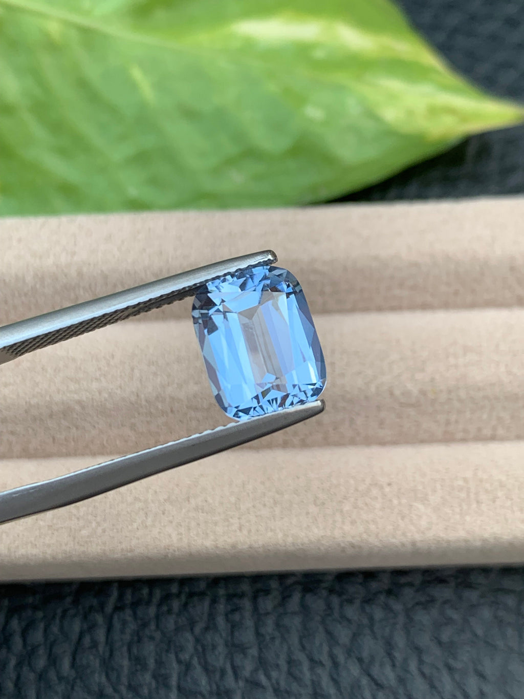 Santa Maria Blue Aquamarine Gemstone: Faceted Cushion Cut, 3.40 CT