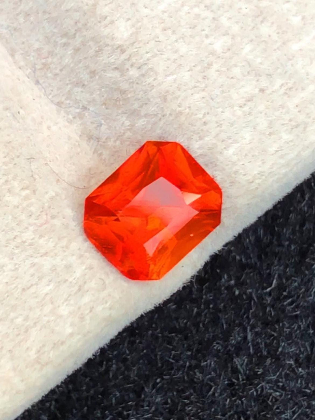 Orange Clinohumite 0.77ct Octagonal Cut Certified – Afghanistan