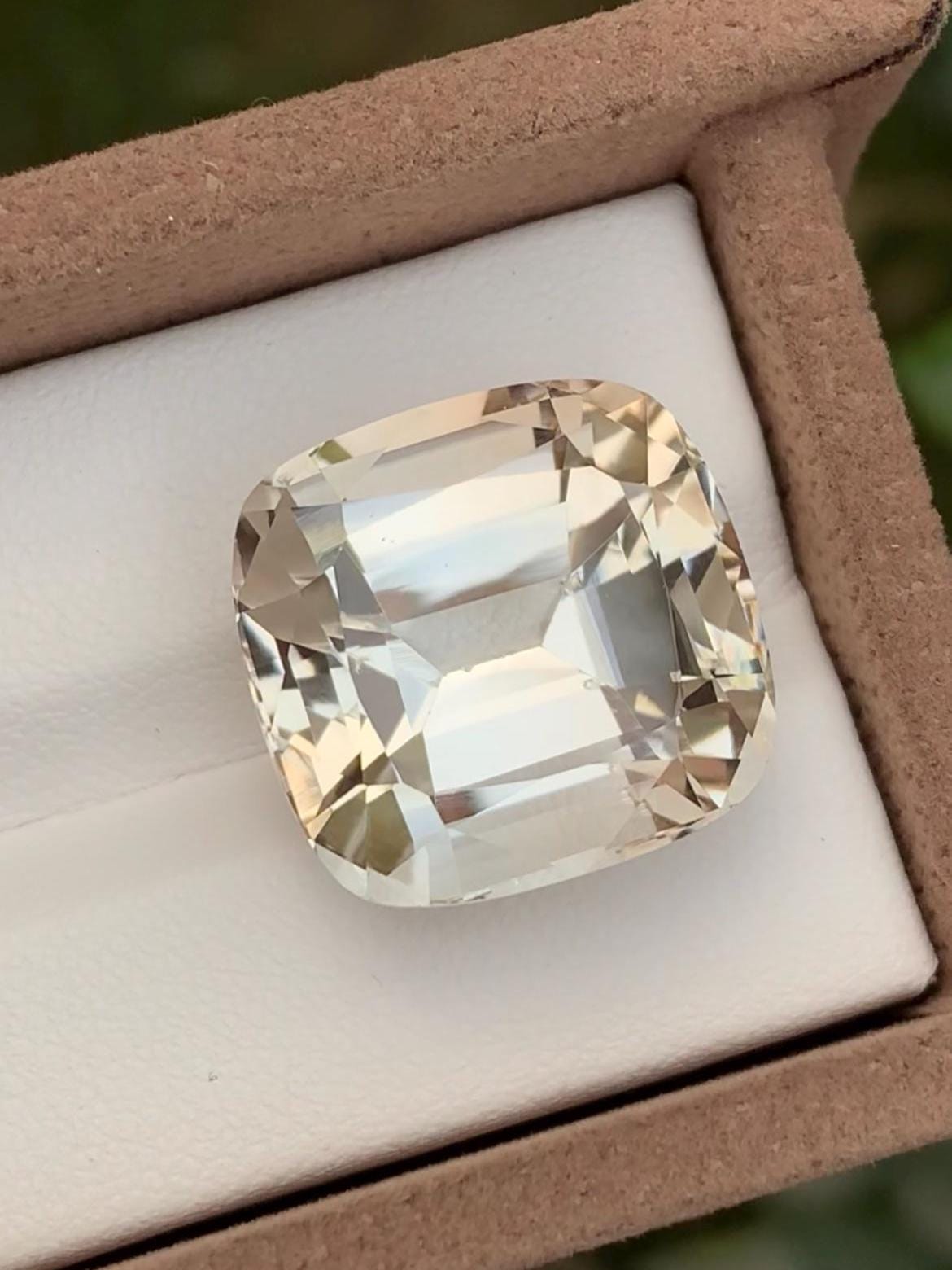 Golden Topaz 33.96ct Cushion Cut – Skardu Pakistan