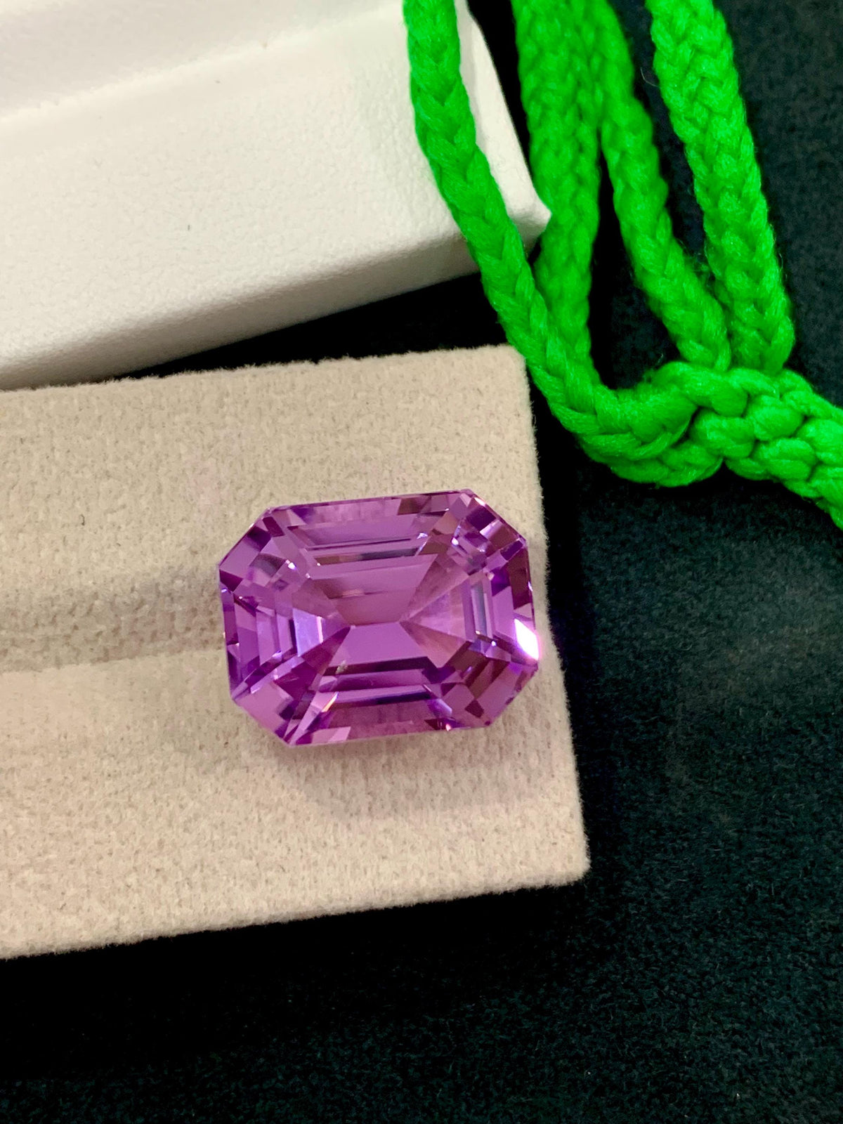 Purple Pink Kunzite 21.40ct Octagonal Step Cut Gem from Afghanistan