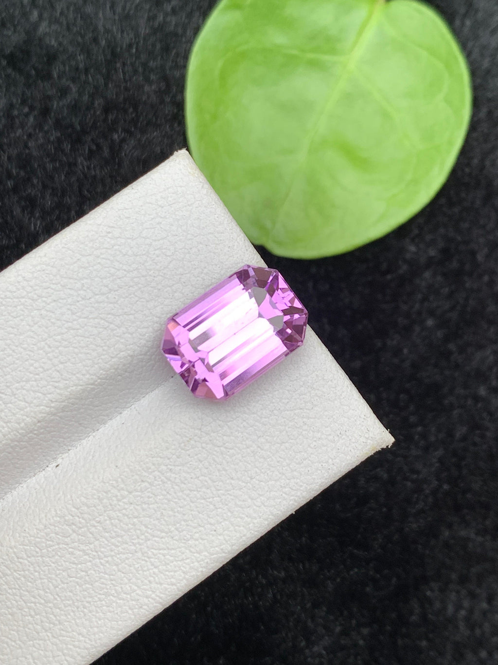 Lavender Pink Kunzite Gemstone: Emerald Cut, 7.25 CT Loose Stone