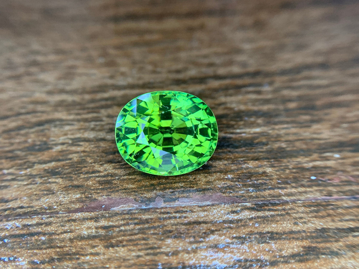 Mint Green Tourmaline Ring Stone: Faceted Oval Gemstone, 5.05 CT