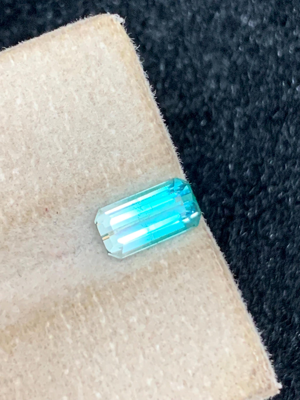 Neon Blue Tourmaline Stone: Cushion Cut Gemstone for Ring Making, 1.15 CT