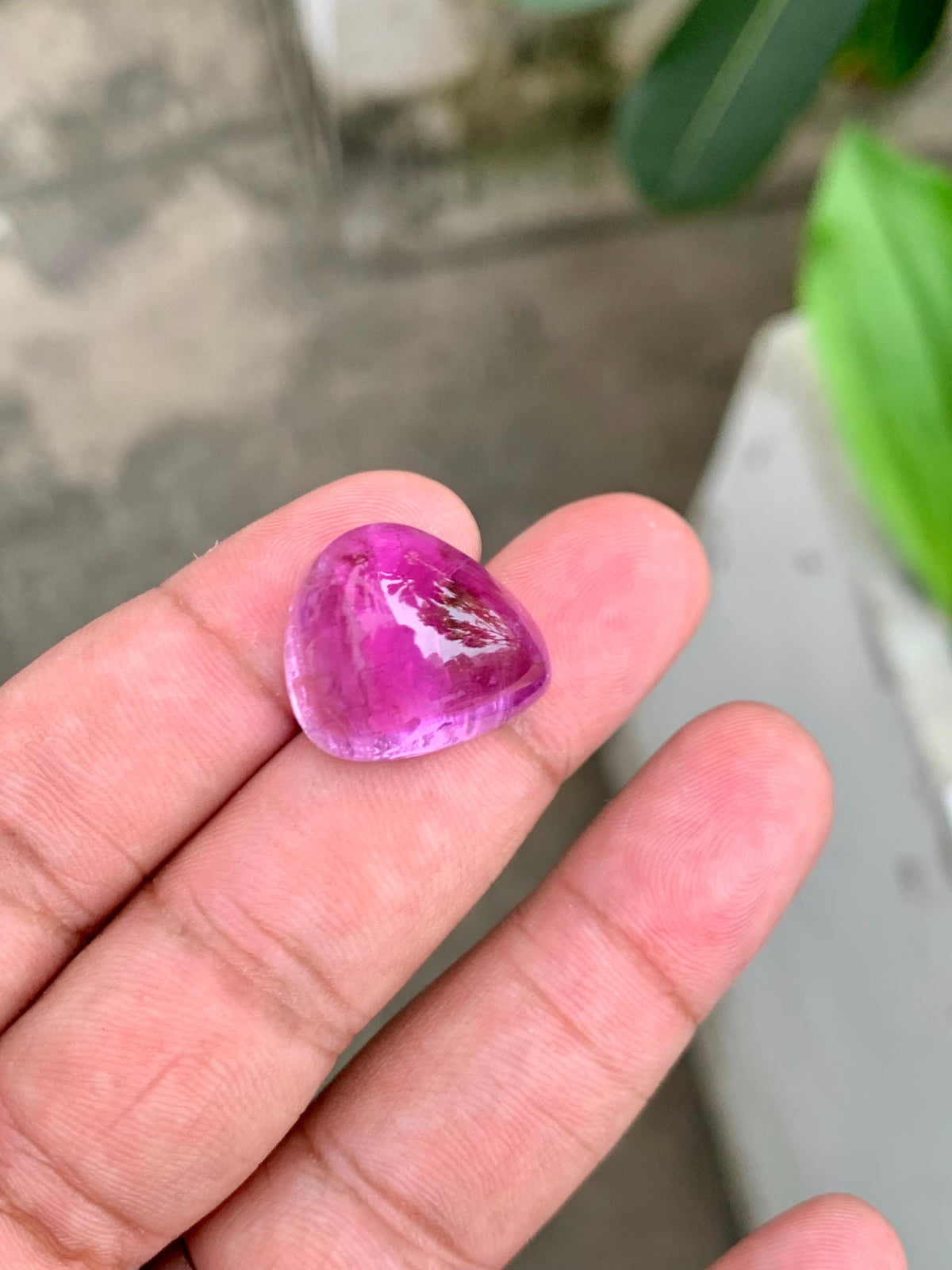 33.85 Carat Natural Pink Kunzite – Pear Shape Cabochon, Afghanistan Origin, Collector’s Loose Gemstone