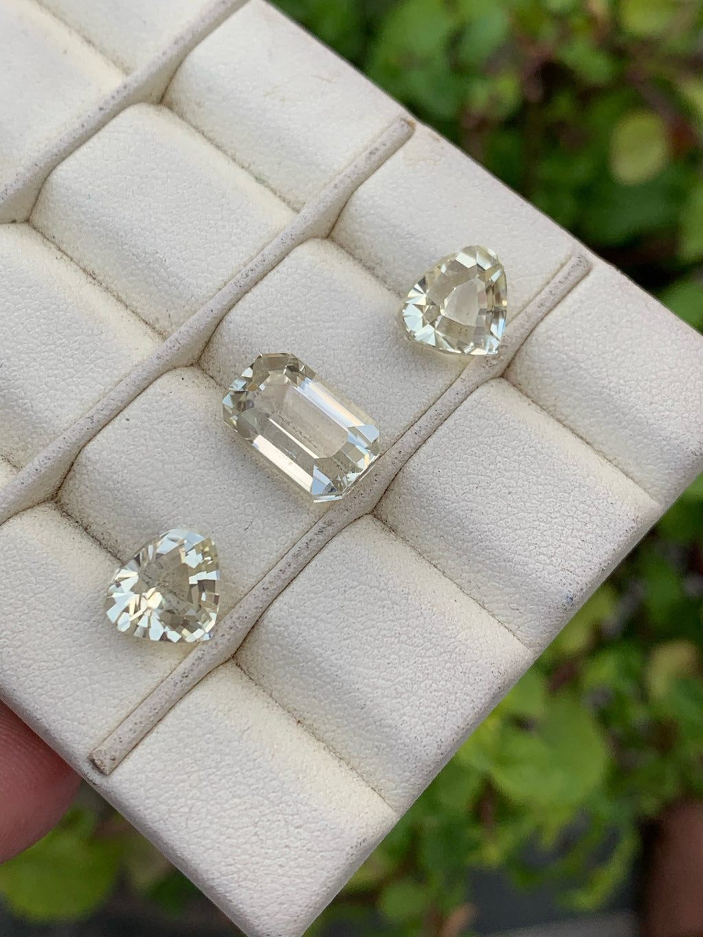 Natural yellow Kunzite set Gemstones - 15.05 Carats