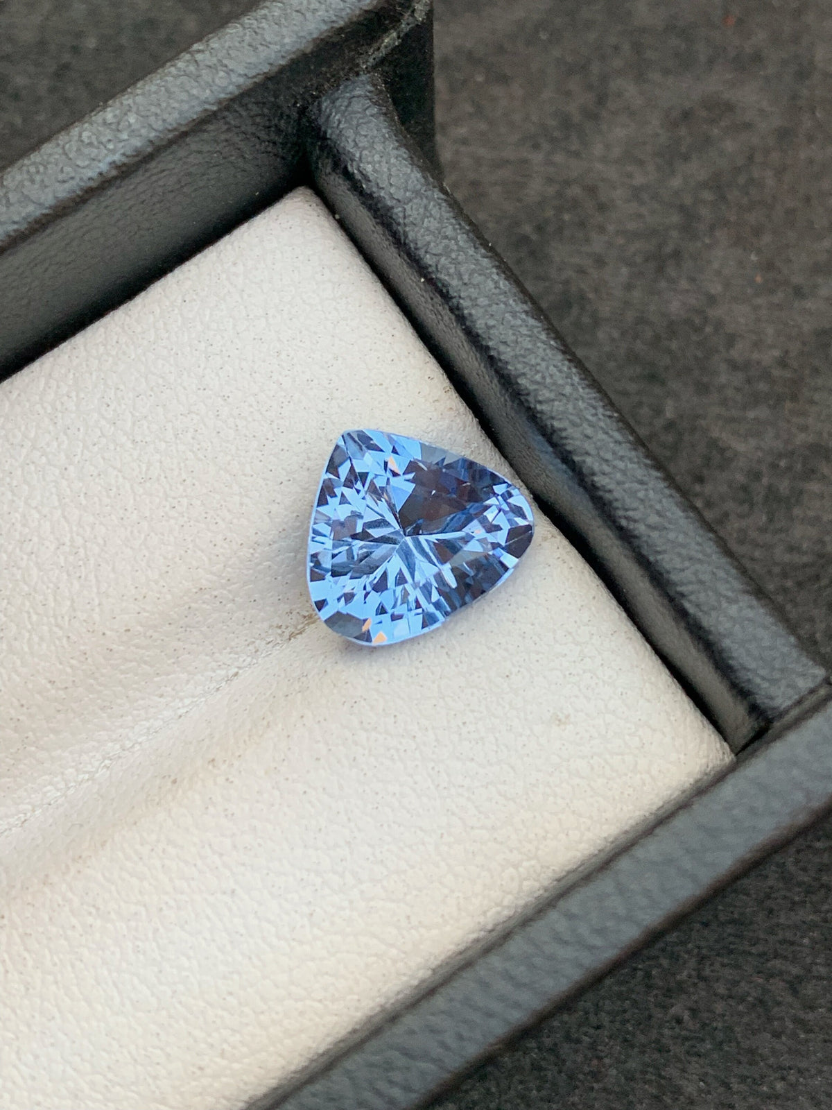 Santa Maria Blue Aquamarine Gemstone: Trillion Cut, March Birthstone, 2.70 Carats