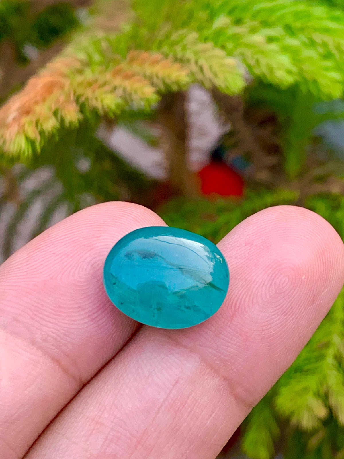 Grandidierite Gemstone Cabochon: Rare Bluish-Green Jewelry Stone, 13.15 CT