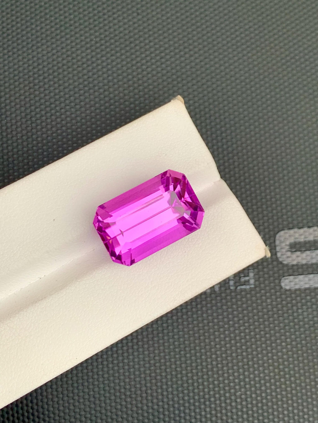 Vivid Pink Kunzite Gemstone: 27.80 Carat Emerald Cut, Afghanistan