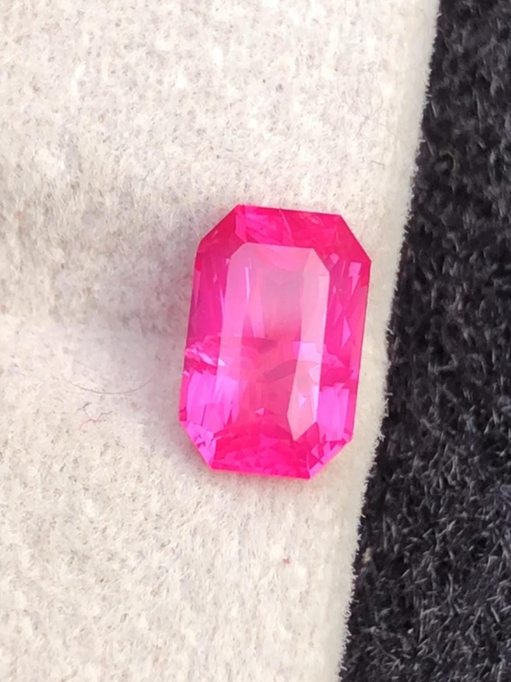 Mahenge Spinel 1.35ct Octagon Cut – Vivid Pink With Certificate