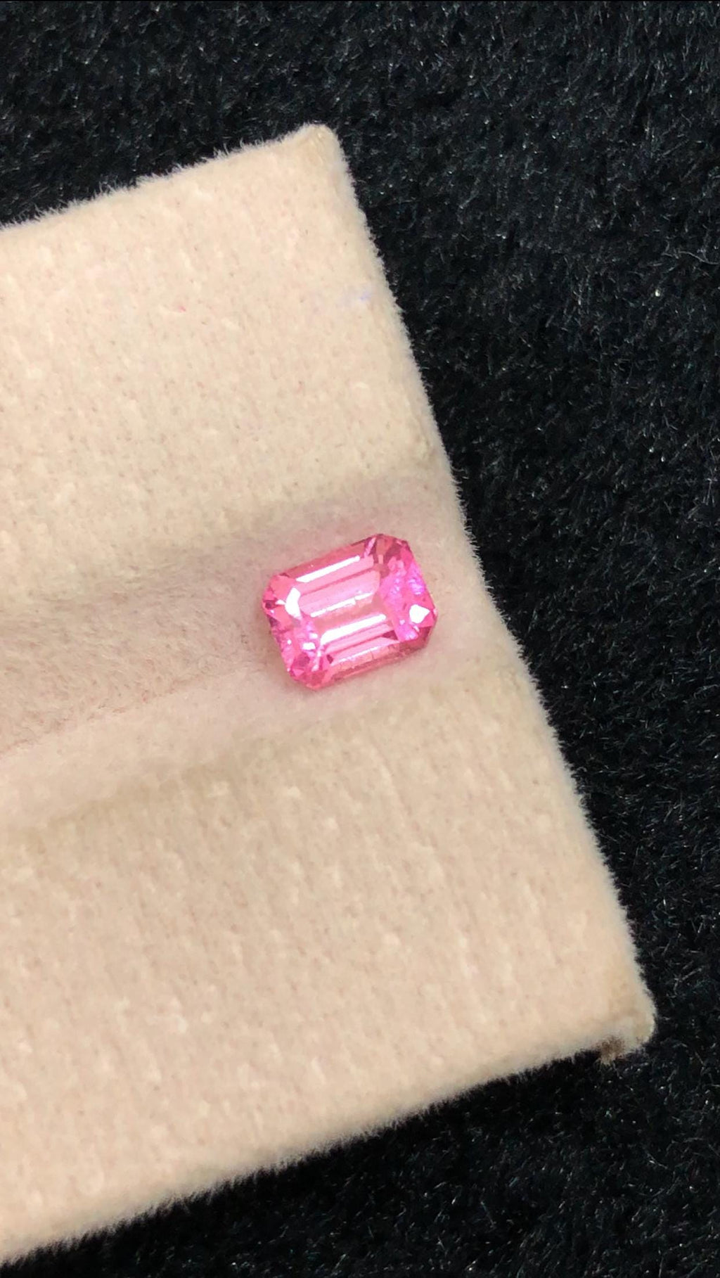 Pink Tourmaline 0.80 Carat Emerald Cut – Vibrant Loose Gemstone for Fine Jewelry