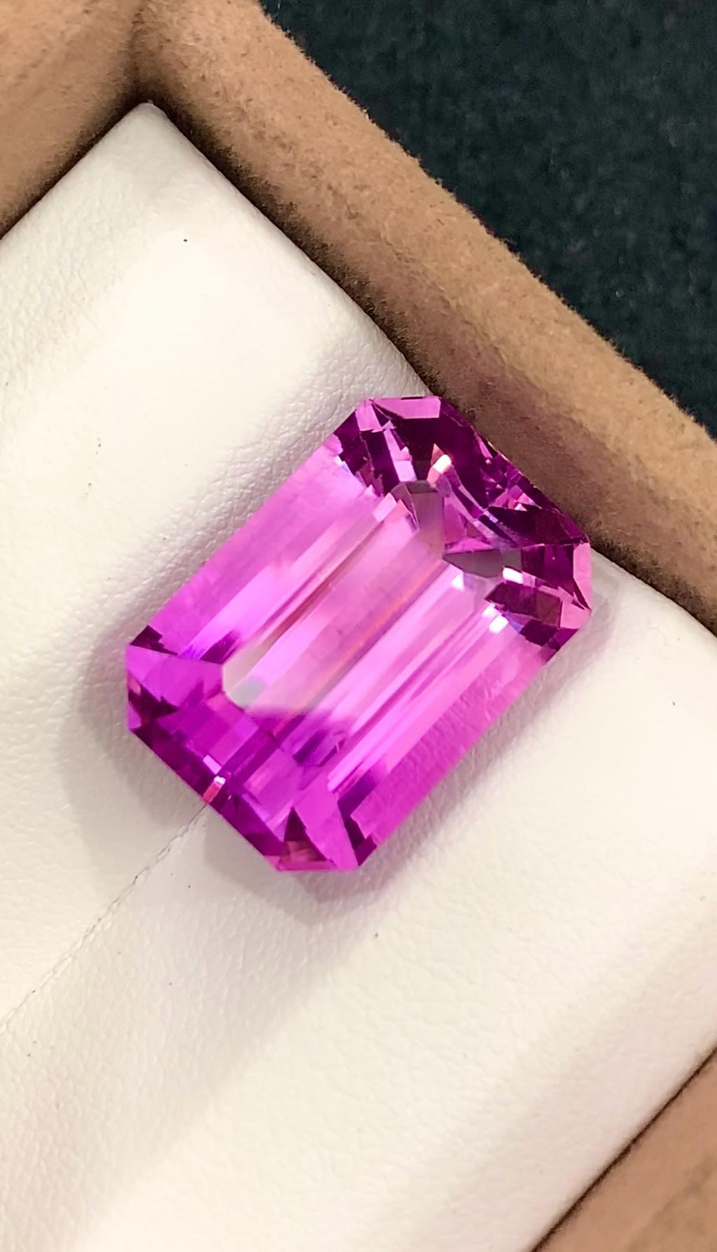 Pink Kunzite 25.95 Carat Emerald Cut Loose Gemstone from Afghanistan