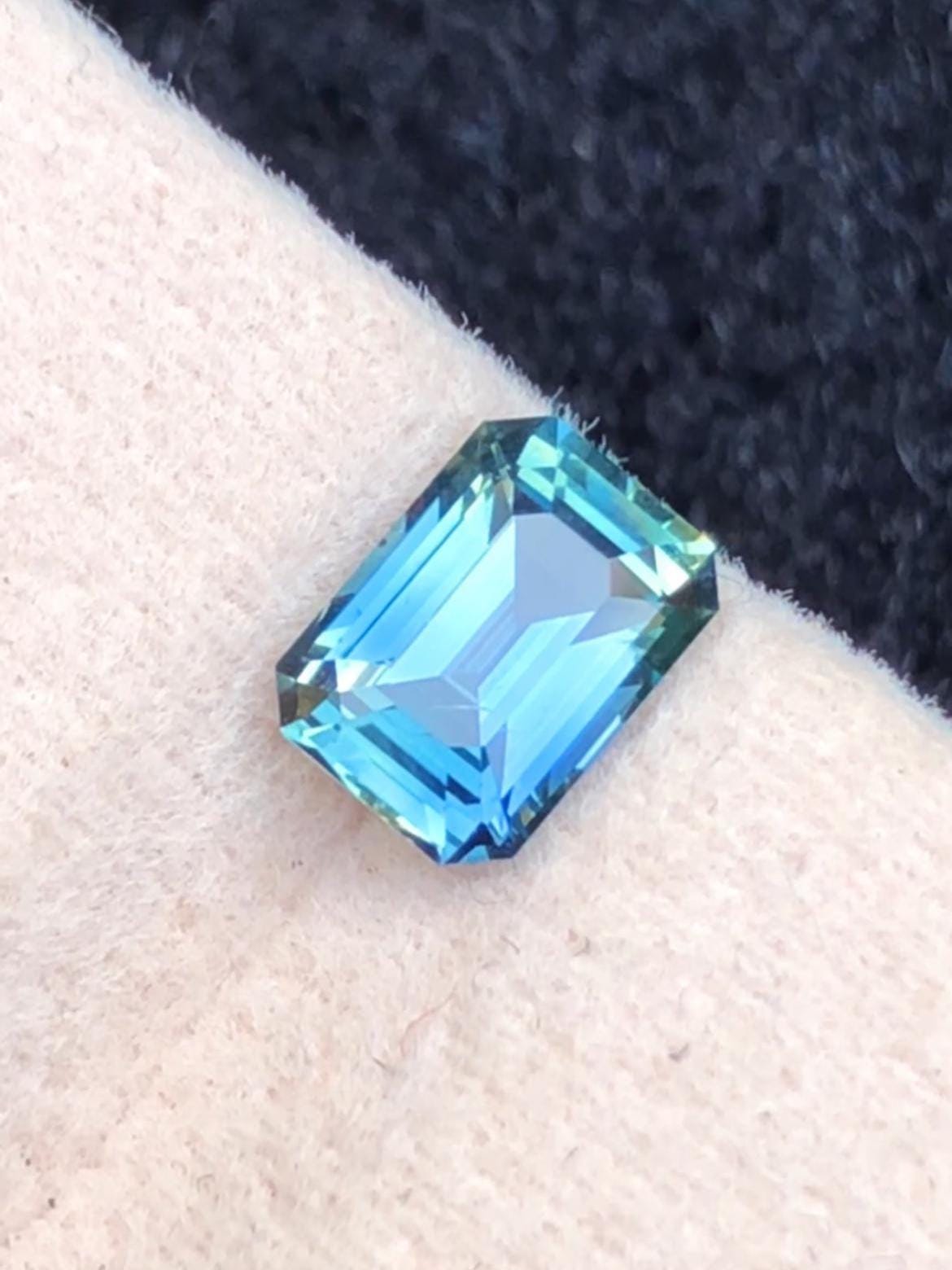 Teal Sapphire 1.05ct Emerald Cut – Madagascar Certified
