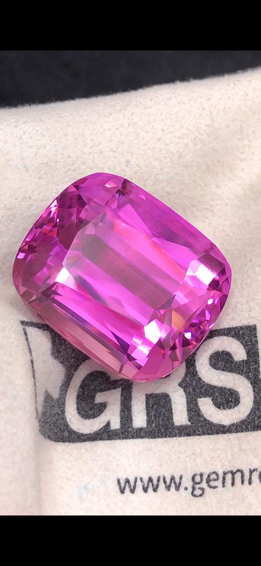 Natural Pink Kunzite Cushion Cut Gemstone – 91 Carats from Afghanistan