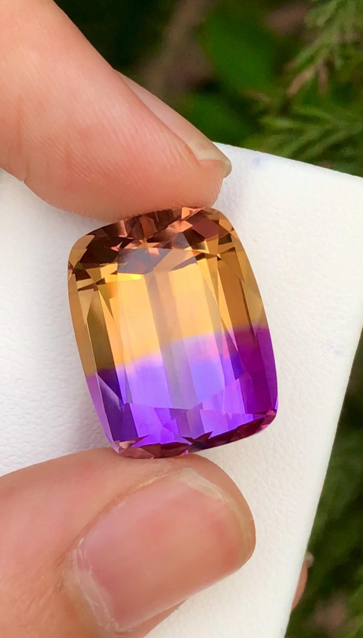 Bi-Color Ametrine 23.50 ct Cushion Cut – Gemstone from Brazil