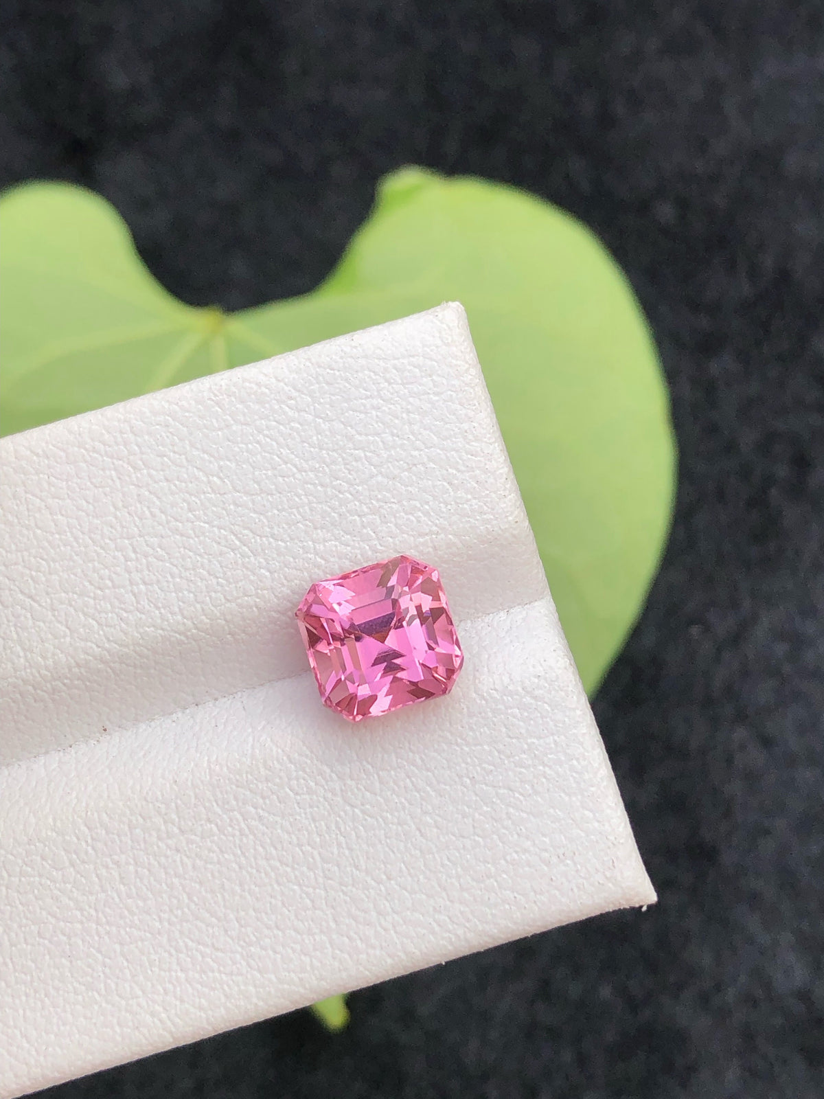 Natural Pink Tourmaline Gemstone: 3 Carat Asscher Cut, Afghanistan