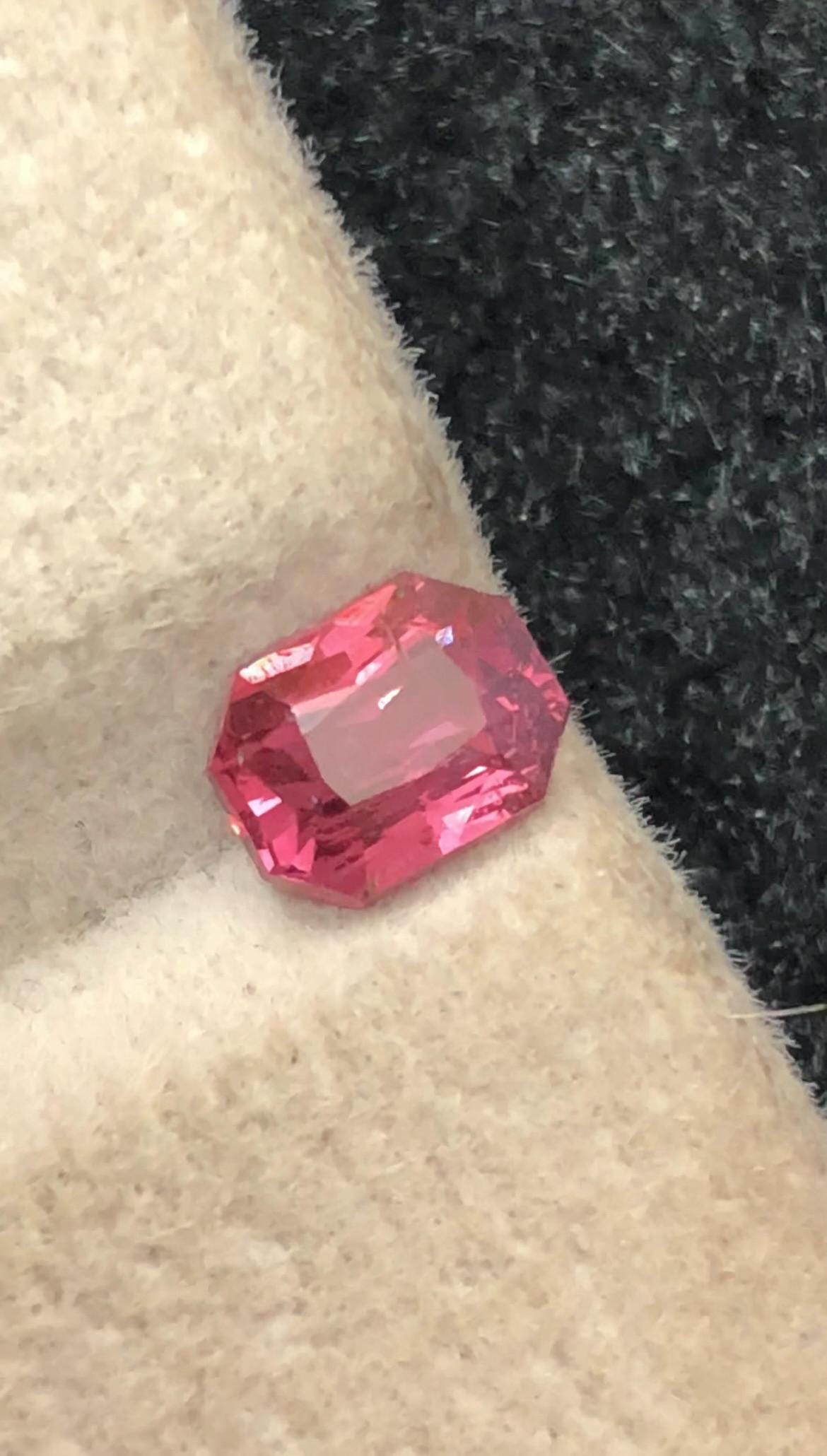 Padparadscha Sapphire 1.00 ct Fancy Octagonal Cut – From Madagascar With Certificate