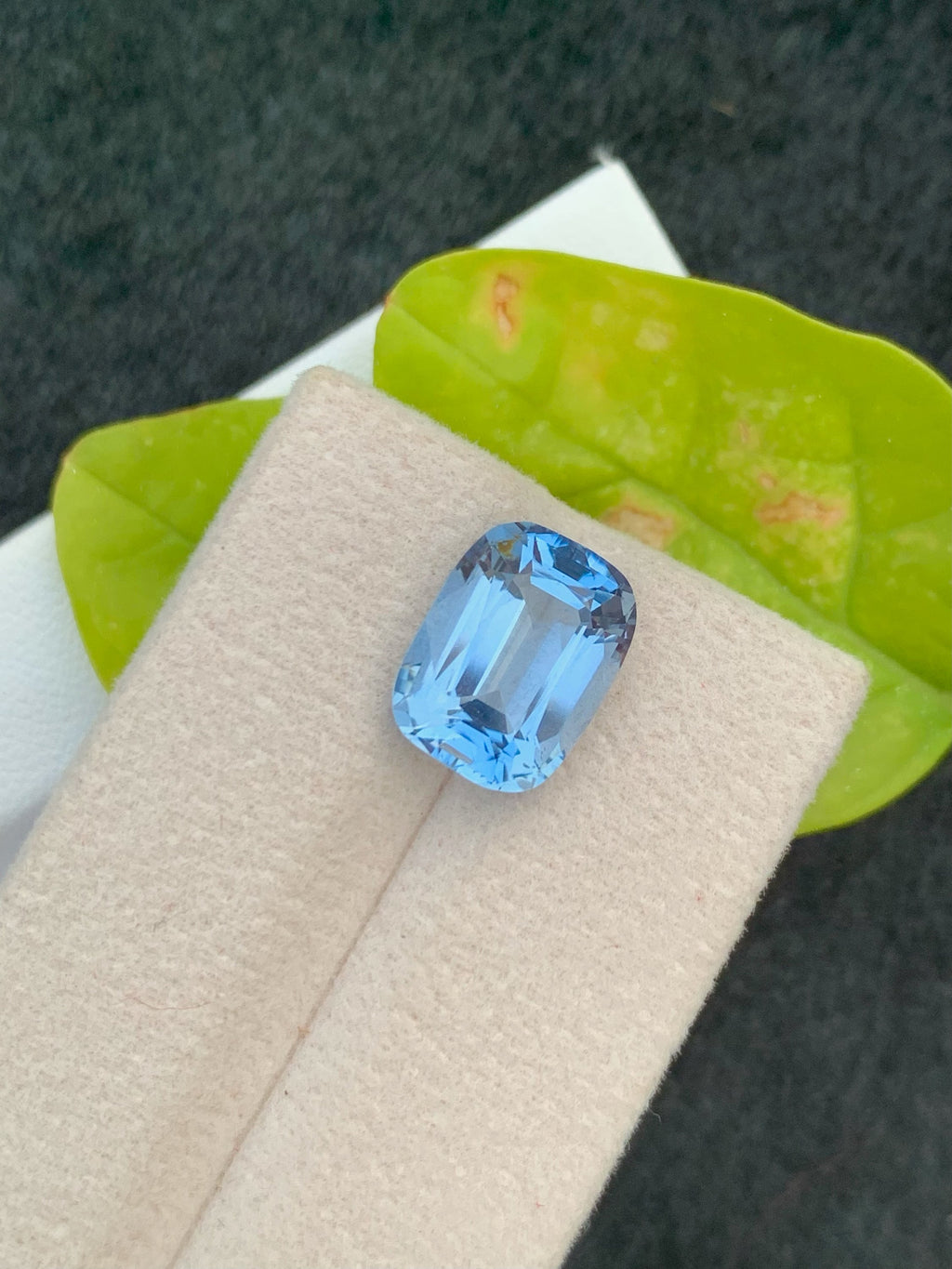 Santa Maria Aquamarine Gemstone: 5.25 CT Cushion Cut, Brazil