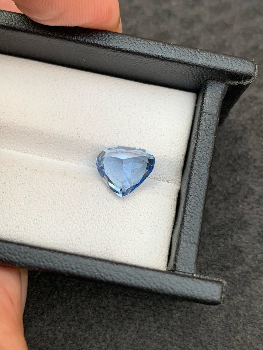 Santa Maria Blue Aquamarine Gemstone: Trillion Cut, March Birthstone, 2.70 Carats