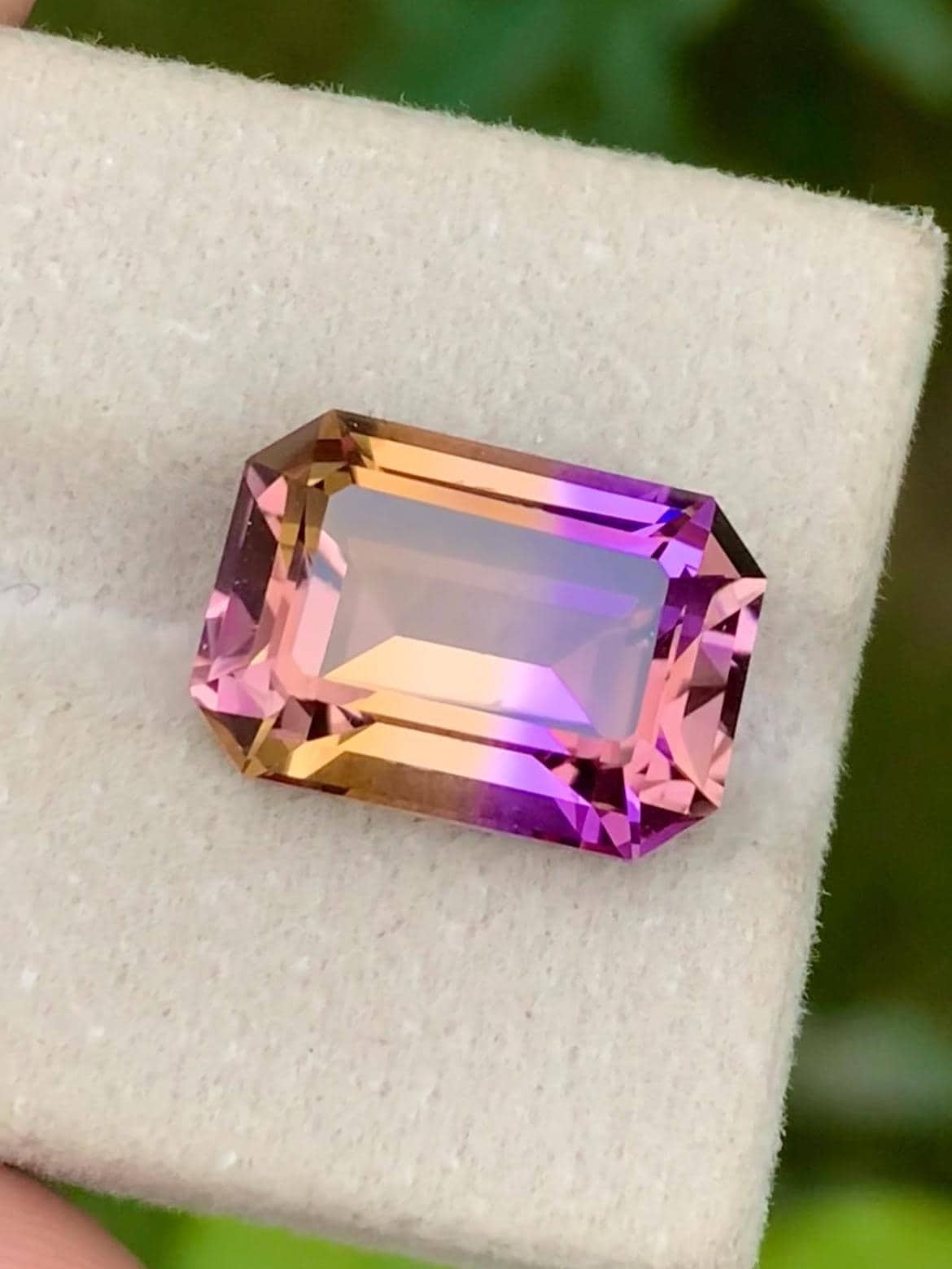 Ametrine 9.10ct Emerald Cut • Bi-Color Gemstone from Bolivia