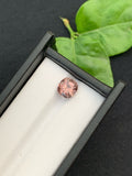 Peach Pink Tourmaline Gemstone: 3.35 CT Cushion Cut, Afghanistan