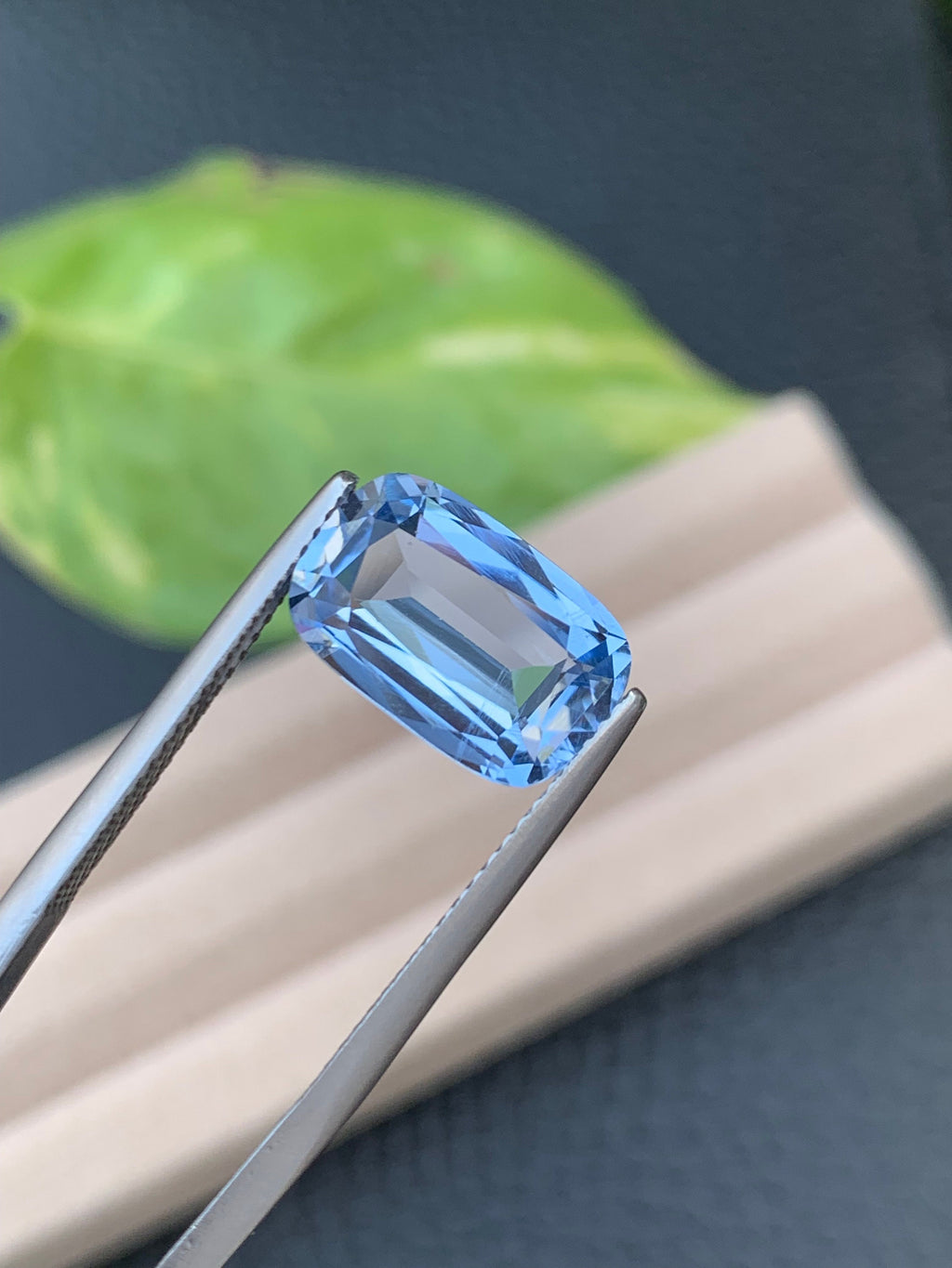 Santa Maria Aquamarine Gemstone: 4.30 CT Brazilian Cushion Cut Stone