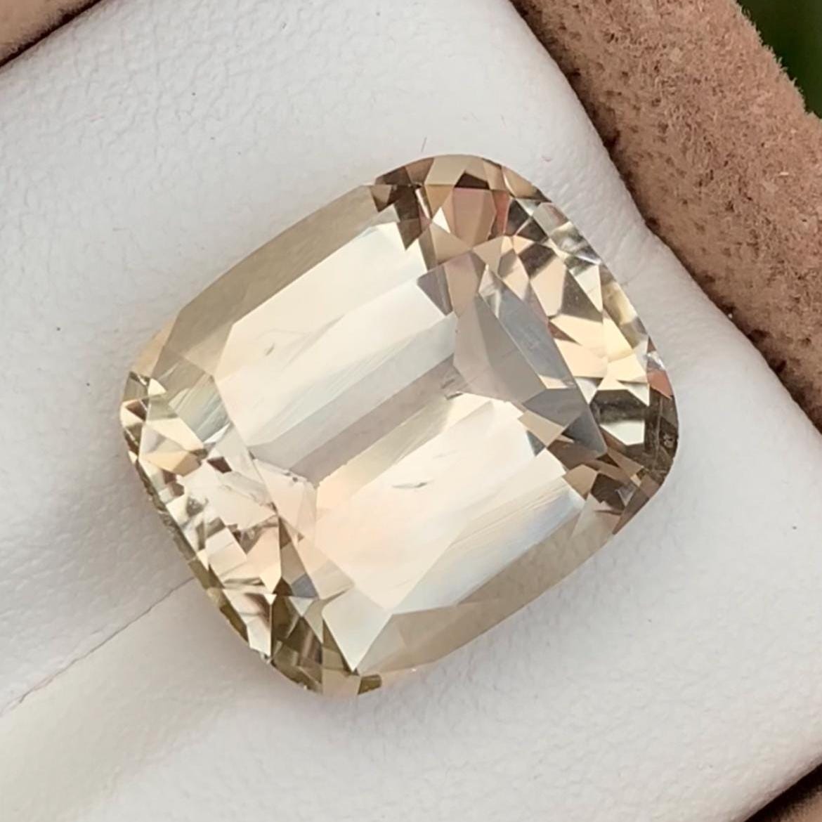Golden Topaz 12.95ct Cushion Cut – Skardu Pakistan