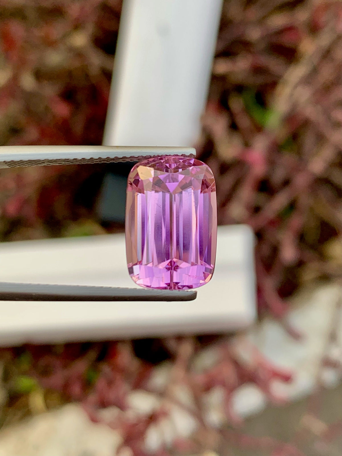 natural Pink Kunzite Gemstone For Jewelry, Faceted Kunzite Stone, 11.25 CT