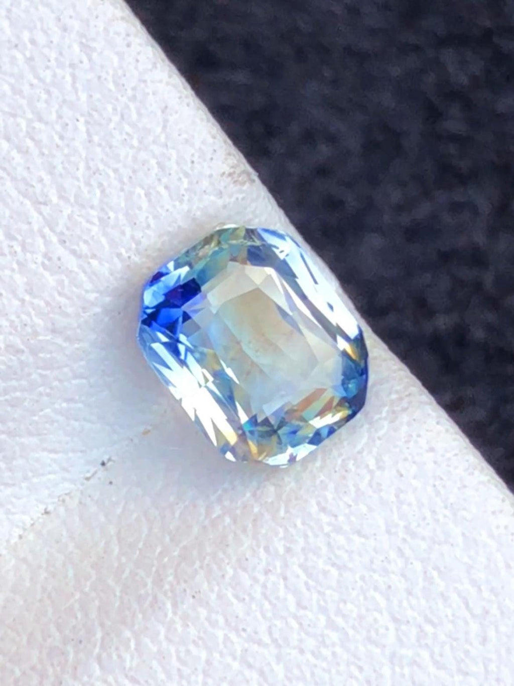 Parti Sapphire 2.10ct Cushion Cut • Sri Lanka No Heat