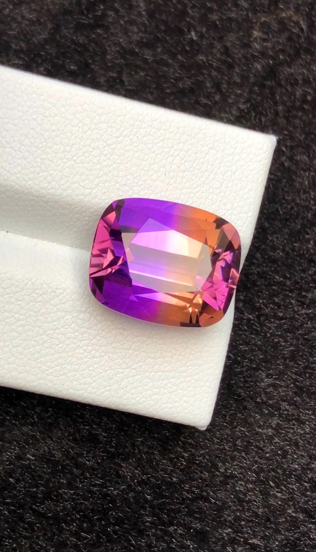 Bi-Color Ametrine 11.75 ct Cushion Cut – Gemstone from Brazil