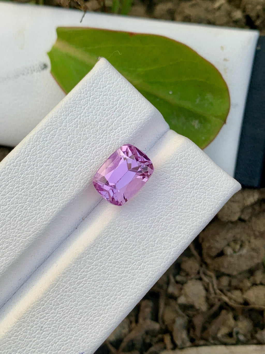 Lavender Pink Kunzite Gemstone: 5.10 CT Cushion Cut, Afghanistan