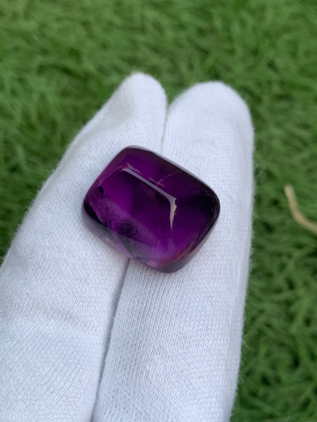Deep Purple Amethyst Sugarloaf Cabochon: 51.25 Carat Gemstone