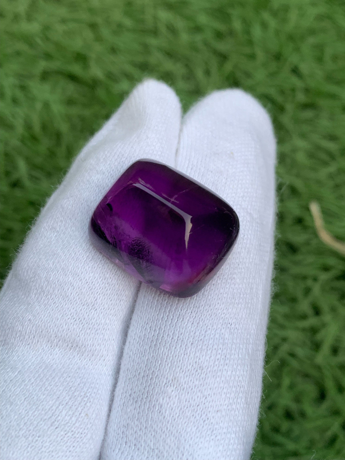 Deep Purple Amethyst Sugarloaf Cabochon: 51.25 Carat Gemstone