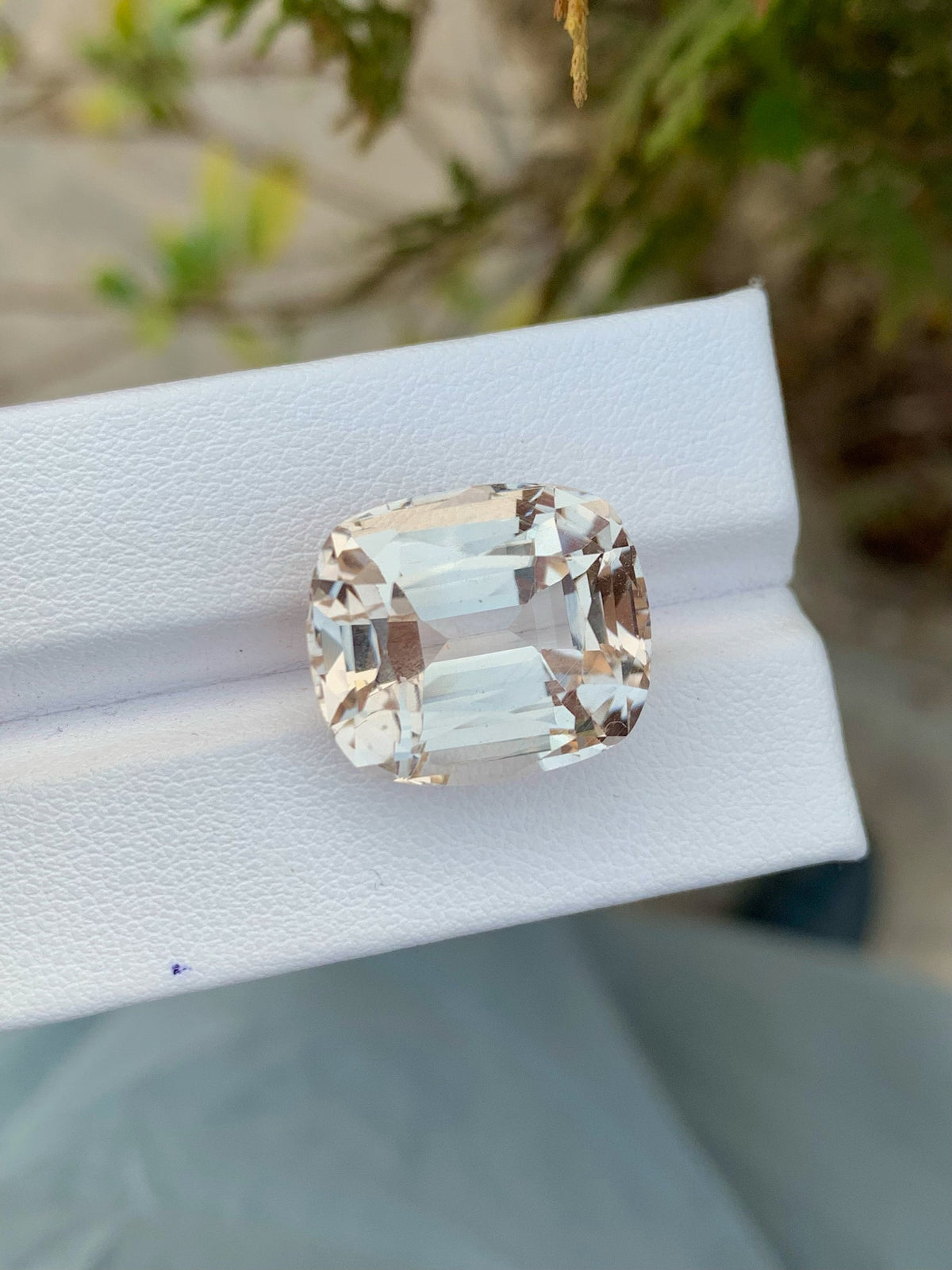 Yellow Topaz Loose Gemstone: 26.80 CT Faceted Cushion Cut, November Birthstone