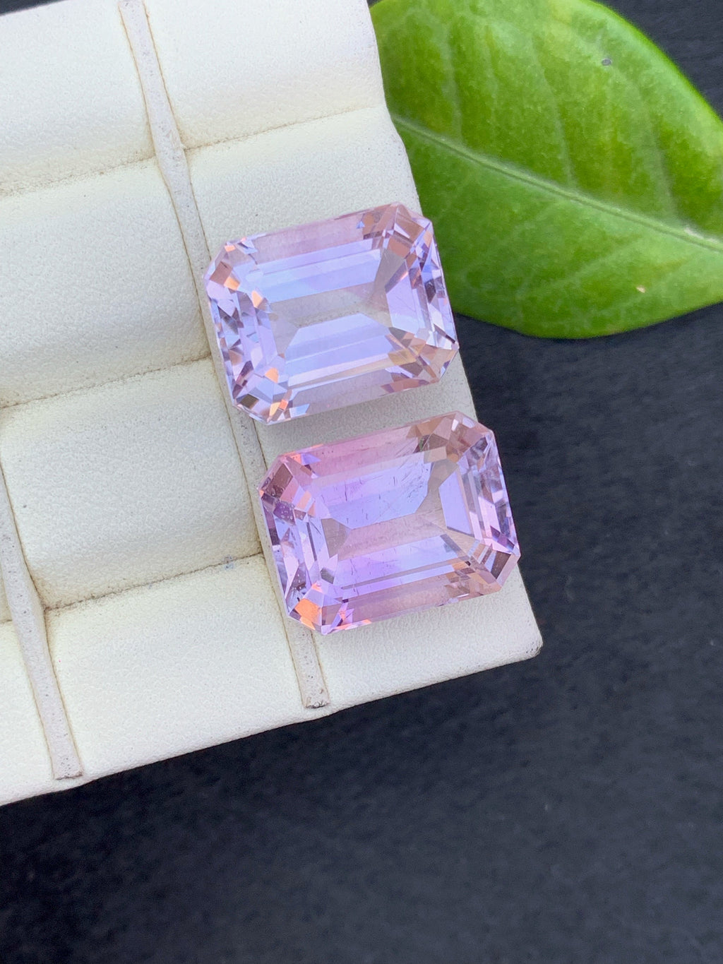 Emerald Cut Purple Amethyst Gemstone: Natural VVS Jewelry Stone (37.80 CTS)