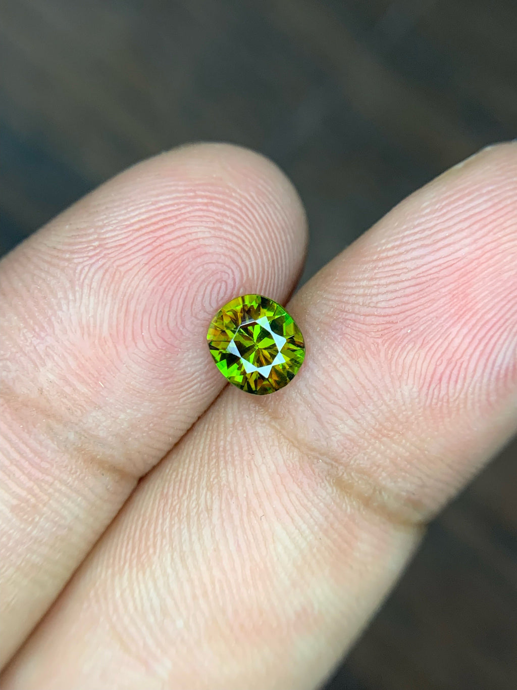 Natural Sphene Gemstone: 0.80 CT Round Cut, Himalayan Origin