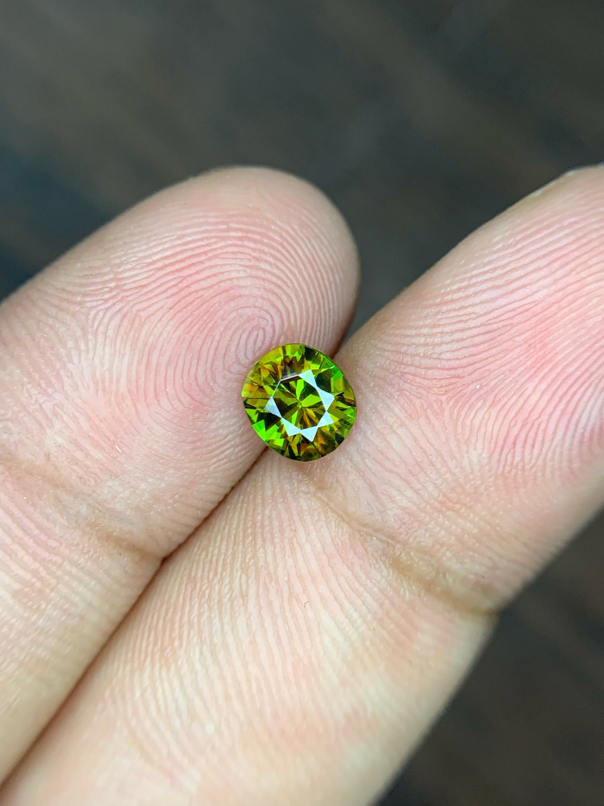 Natural Sphene Gemstone: 0.80 CT Round Cut, Himalayan Origin