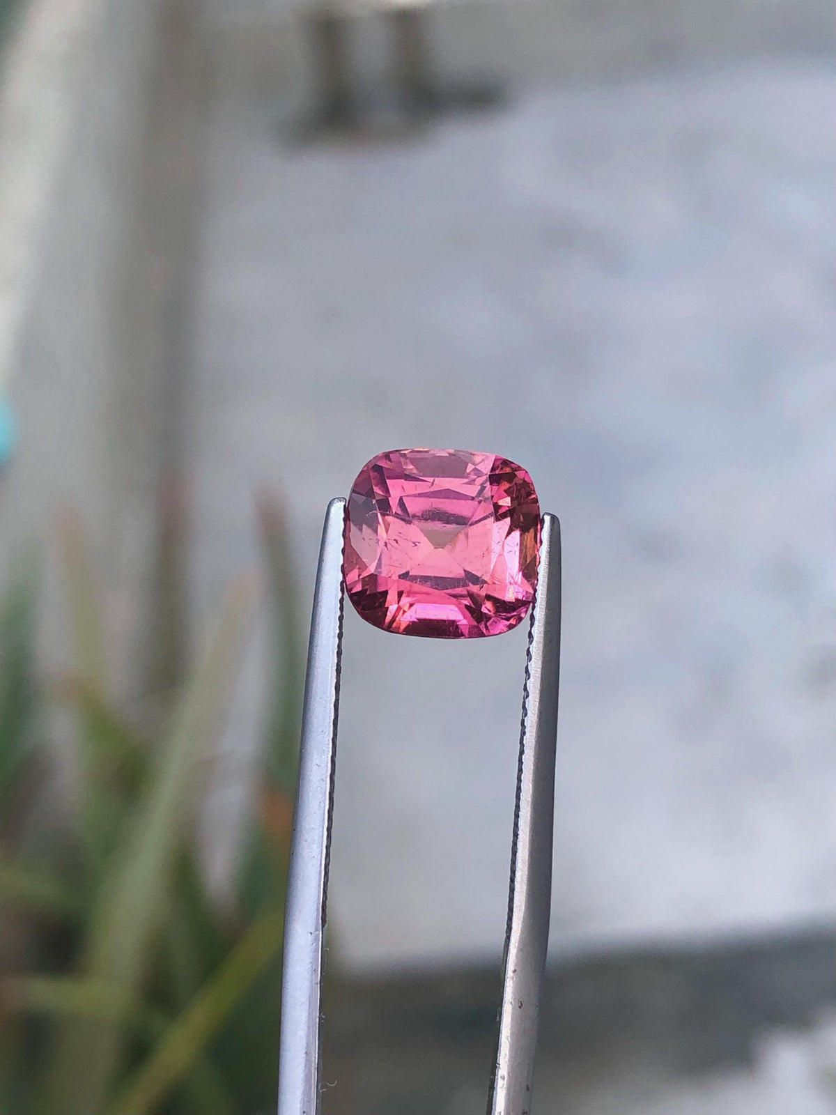 Pink Tourmaline Gemstone: 5.00 Carat Cushion Cut, October Birthstone
