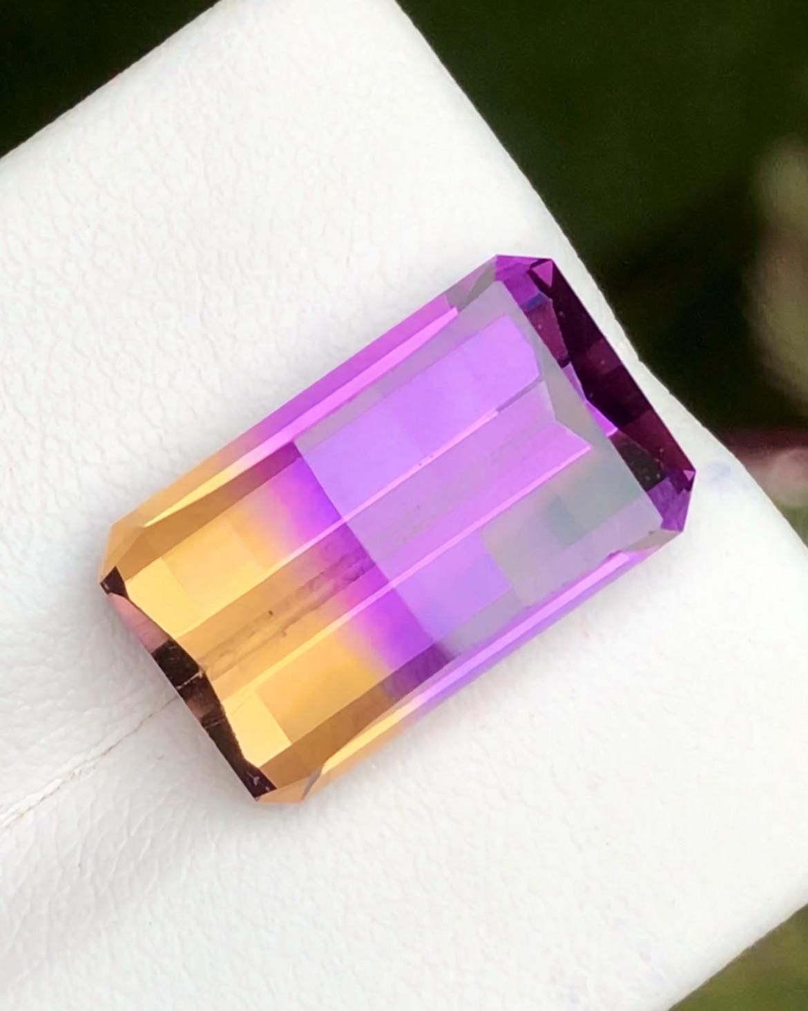 Ametrine 11 Carat Pixel Cut Loose Gemstone – from Brazil