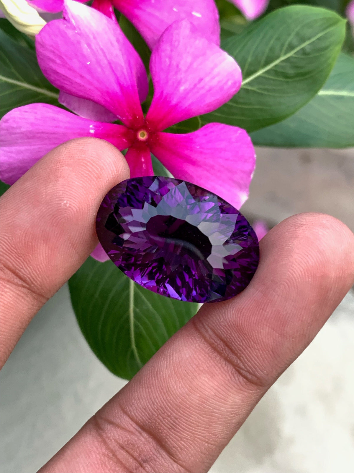 43 Ct Natural Purple Amethyst Oval Loose Gemstone - February Birthstone