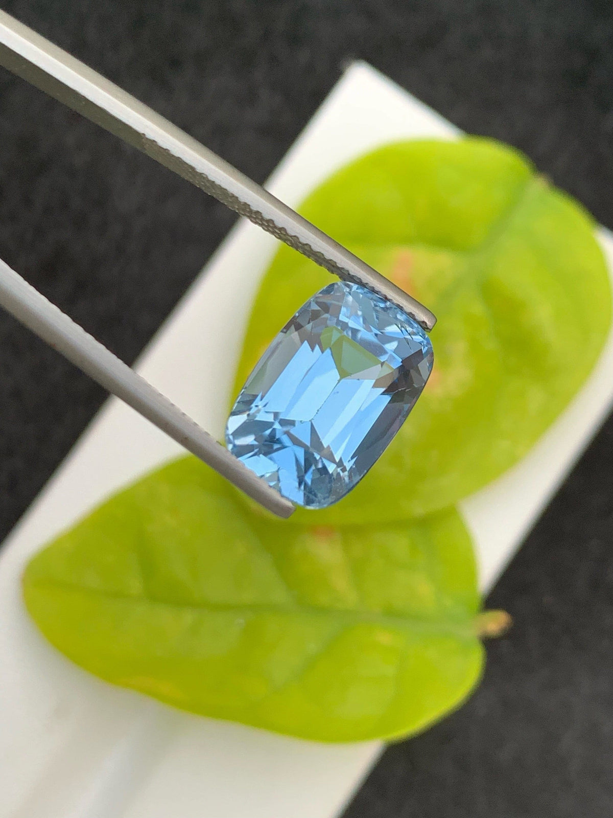 Natural Santa Maria Aquamarine Gemstone: 7.25 CT Cushion Cut, Brazil
