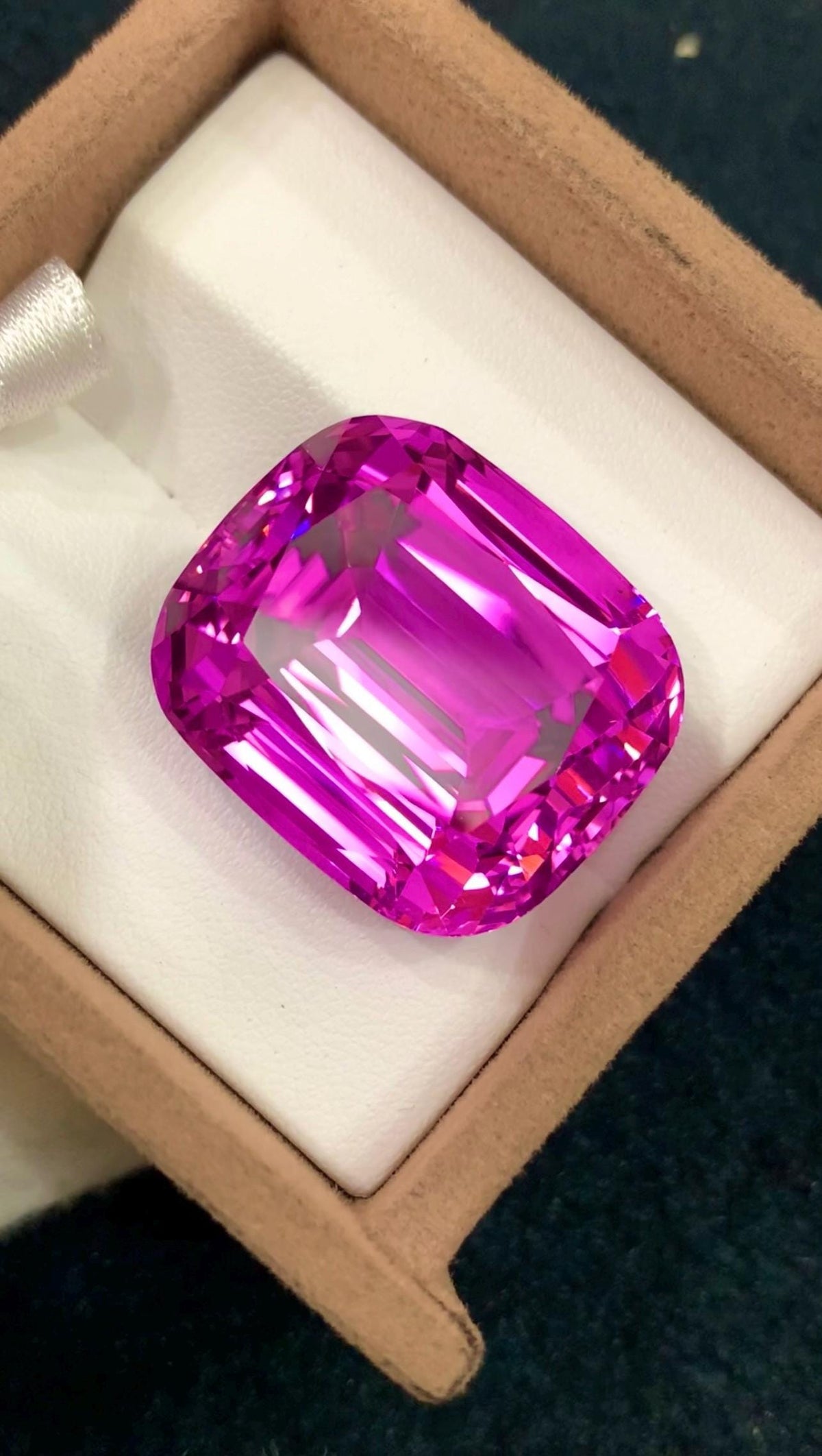 Pink Kunzite 102.30t Cushion Cut Gem - Big Size Kunzite from Afghanistan