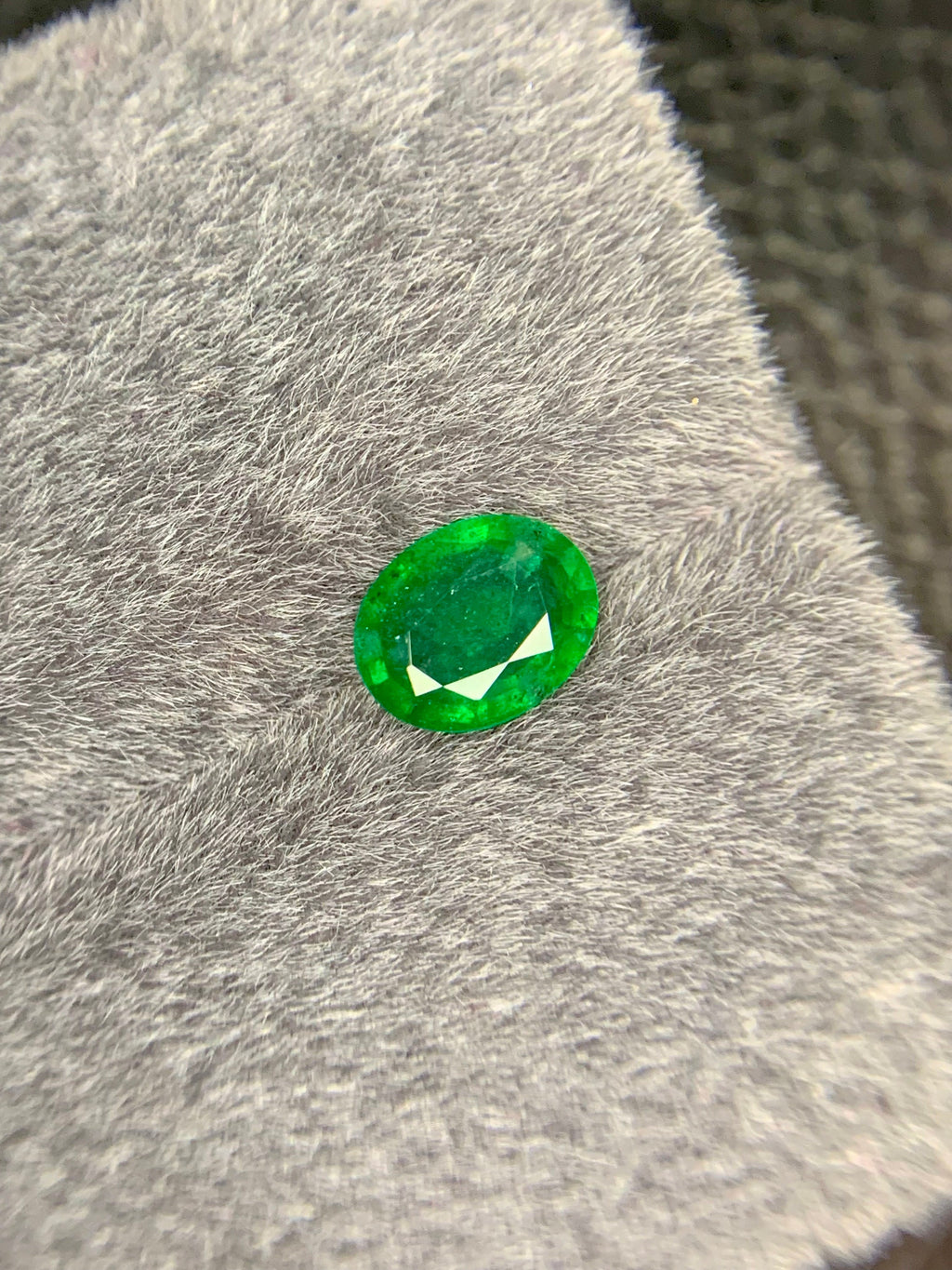 Zambia Emerald Gemstone: Oval Cut, Natural Green Emerald, 2.92 CT