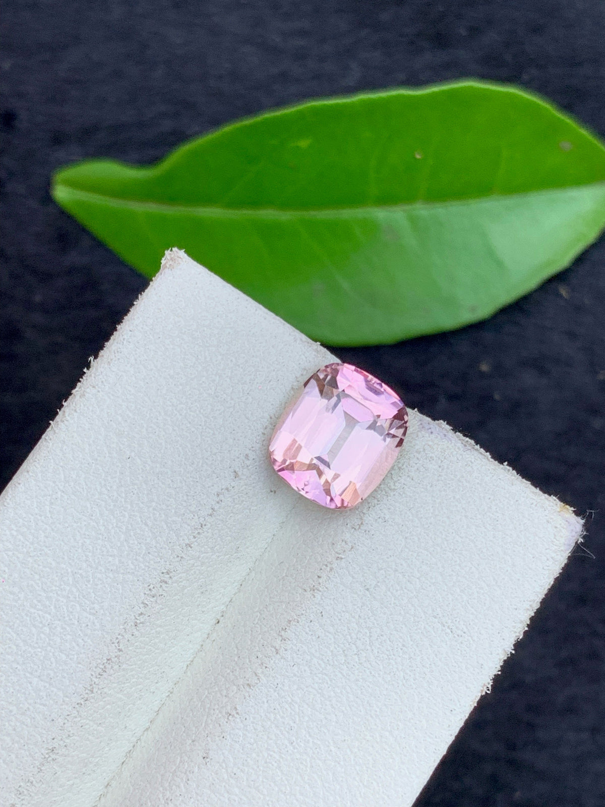 Baby Pink Tourmaline Gemstone: 2.85 CT Cushion Cut, October Birthstone